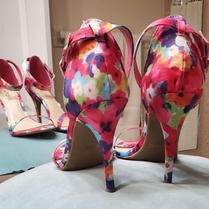 Floral High Heels